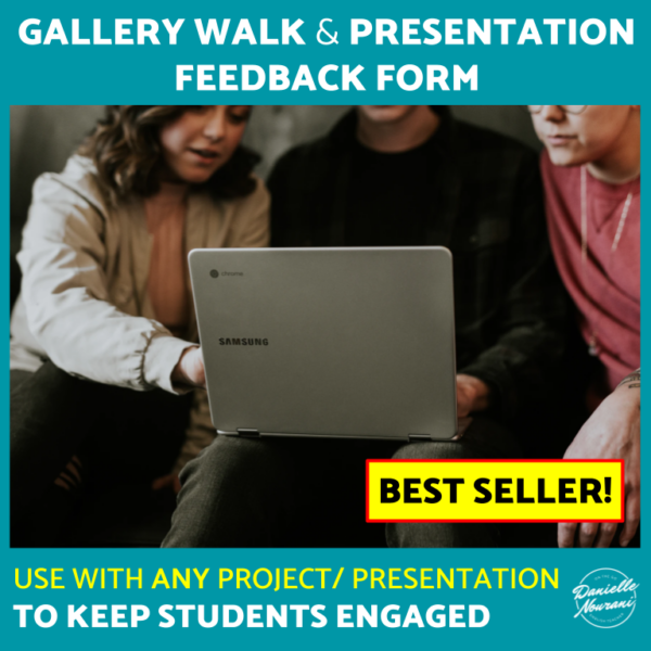 Gallery Walk & Presentation Feedback Form for any Project